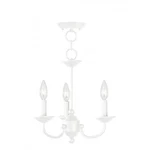 Livex Lighting Home Basics Mini Chandelier White. Fixed Price $109.99.