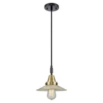 Innovations Caden 1LT 9" Cord Mini Pendant, Black Brass/clear 447-1P-BAB-G2. Fixed Price $176.00.