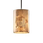 Justice Design Alabaster Rocks! Mini 1-LT Pendant, Flat, Nkl ALR-8815-10-NCKL. Fixed Price $153.00.