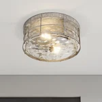 Aiwen 12.99 In. 2-LIGHT Industrial Rustic Flush Mount Ceiling Fixture. Fixed Price $39.99.