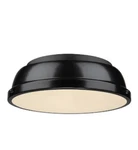 Golden Lighting Duncan 2-LIGHT Black Flushmount With Shade 3602-14 Blk-blk. Fixed Price $75.00.