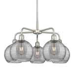 Innovations Lighting 516-5CR 15 26 Athens Deco Swirl Chandelier Satin Nickel /. Fixed Price $749.76.