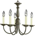 Progress Lighting P4009 Bronze Five 5-LIGHT 18"W Taper Candle Chandelier. Fixed Price $49.99.