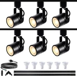 GU10 Led Black Track Lighting Complete Kit, 6000K Cool White, Packs Dimma. Fixed Price $146.79.