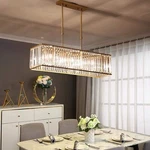 Moooni Modern Rectangular Crystal Chandelier Rectangle Pendant Light Fixture .... Fixed Price $329.95.