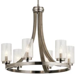 Kichler 43193DAG - Grand Bank 6 Light 25" Distresed Antique Gray Chandelier. Fixed Price $199.99.