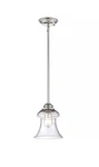 Vintage Light Mini-pendant Polished Nickel By Savoy House 7-4132-1-109. Fixed Price $49.99.