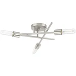 Progress Lighting P350225 Astra 18"W Semi-flush Ceiling Nickel. Fixed Price $127.99.