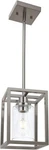 Vinluz Contemporay Hanging Pendant Light Lantern + Glass Shade (brushed Nickel). Fixed Price $45.99.