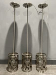 Z-lite Almet Pendant Light Fixtures Lot Of Brushed Nickel 430MP-BN Nice. Fixed Price $195.00.