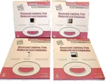 Commercial Electric 6 In. White Recessed Lighting Open Trim T12 Set Of 4 (rv). Fixed Price $15.41.