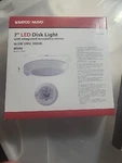 Nuvo 7" Led Flat Disk Light Motion Sensor 3000K Warm White New. Fixed Price $24.99.