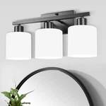 Silampdi Black Bathroom Fixture Over Mirror, Rustproof 3-LIGHT Vanity L.... Fixed Price $56.37.