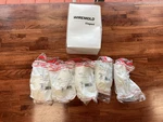 (lot Of 5) Wiremold 810A2 Entrance End Fitting For 400BAC, 800BAC - Ivory. Fixed Price $25.00.