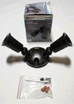 Commercial Electric Twin Head Par Light Holder Bronze Dusk To Dawn 1003953016. Fixed Price $8.99.