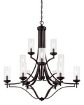 Minka Lavery 4646-579 Elyton 12 Light 36" Wide Taper Candle 3-TIER Chandelier. Fixed Price $908.77.