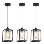 3 Pack Black Pendant Lights For Kitchen Island Industrial Lantern Lig.... Fixed Price $90.25.