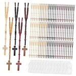 80 Set Wooden Rosary Beads Bulk Catholic Rosaries Jesus Holy Cross First. Fixed Price $85.50.
