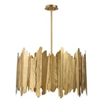 Uttermost Golden Gate 8-LIGHT Modern Metal Steel And Glass Pendant In. Fixed Price $2268.00.