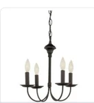 Trans Globe Lighting 9014 Traditional Four Up Mini - Black. Fixed Price $68.99.