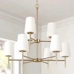 Erlandson 9 - Light Dimmable Tiered Chandelier By Willa Arlo Missing Parts. Fixed Price $99.97.