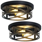 Zhu Yan Farmhouse FIXTURES,2 Pack Flush Mount Ceiling Light,light Fixtu.... Fixed Price $81.88.
