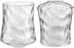 Aspen Creative 23530-63-2 Clear Hammered Glass Shade For Lighting Fixture/vanity. Fixed Price $34.98.