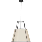 Dainolite Lighting TRA-1P-BK-CRM Trapezoid Pendant Black With Cream. Fixed Price $340.00.