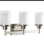 Progress Lighting Alexa 3 Nickel Transitional Vanity. Fixed Price $120.00.