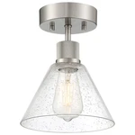 Access Lighting 63146LEDDLP/SDG Port Nine 8"W Semi-flush Silver. Fixed Price $124.00.