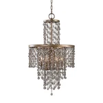 Uttermost 21288 Silver Valka 6-LIGHT 19"W Chandelier With Crystal Accents. Fixed Price $1596.00.