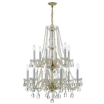 Crystorama 1137-PB-CL-S Traditional Crystal Chandelier Polished Brass. Fixed Price $4560.02.
