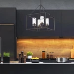 Hampton Bay Lainey 4-LIGHT Bronze Chandelier With Clear Glass Shades New. Fixed Price $49.97.