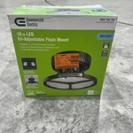 Commercial Electric Flush Mount Ceiling Light 10" Led Output 4000 Lumens Black. Fixed Price $34.99.