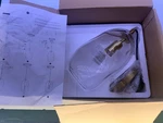 Casamotion Clear Brass Corded Glass Pendant Light Piece 12.20"X6.77". Fixed Price $37.99.