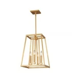 Feiss Conant 4-LIGHT Gilded Satin Brass Pendant. F3149/4GSB.. Fixed Price $103.20.