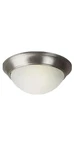Trans Globe PL-57702 Bn Three Light Brushed Nickel Marbleized Glass Bowl Flush. Fixed Price $49.99.