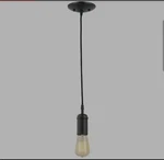 Globe Electric 1-LIGHT Vintage Edison Matte Black Mini Pendant 64906. Fixed Price $16.00.