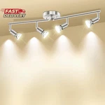 Huryee Track Lighting Kit, 4 Head Foldable Ceiling Spot With GU10 Socket. Fixed Price $33.78.