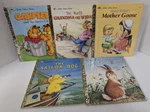 Lot Of 5 Little Golden Book Garfield, Grandma On Wheels, Mother Goose, Sailor.... Fixed Price $7.95.