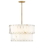 Fredrick Ramond Simone 6LT Chandelier, Burnished Gold/alabaster - FR47751BNG. Fixed Price $2499.00.