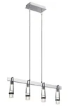 Elan 84127 Ayse 32 Linear Led Chandelier Matte Black/chrome Clear Bubble Glass. Fixed Price $109.00.