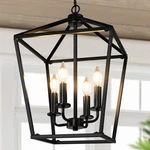 Brighthome Farmhouse Chandelier 4-LIGHT, Black Pendant Fixture For Kitchen. Fixed Price $51.59.