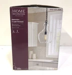 Home Decorators Collection Bakerston 1-LIGHT Matte Black Hanging Pendant. Fixed Price $43.99.