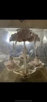 Simply Shabby Chic Metal Chandelier Pink White Flower With Box Rachel Ashwell. Fixed Price $75.50.