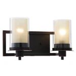 Oil Rubbed Bronze Juno Series 2 Light Bath & Wall Fixture: 73470. Fixed Price $35.99.