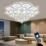 Bevenus Modern Led Ceiling Light, Crystal Petal Flush Mount Chandelier Usa. Fixed Price $299.90.