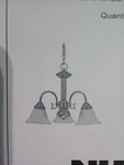Nuvo Ballerina 3 Light Led Brushed Nickel Alabaster Glass Chandelier $174. Fixed Price $45.50.