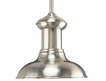 Progress Lighting Brookside Brushed Nickel Single 8"W Mini Pendant P5023. Fixed Price $24.99.