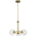 Progress Lighting Avec Merrit 3-LIGHT Chandelier, Brushed Gold Finish, Clear. Fixed Price $28.00.